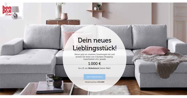 bonprix Gewinnspiel bonprix Gewinnspiel